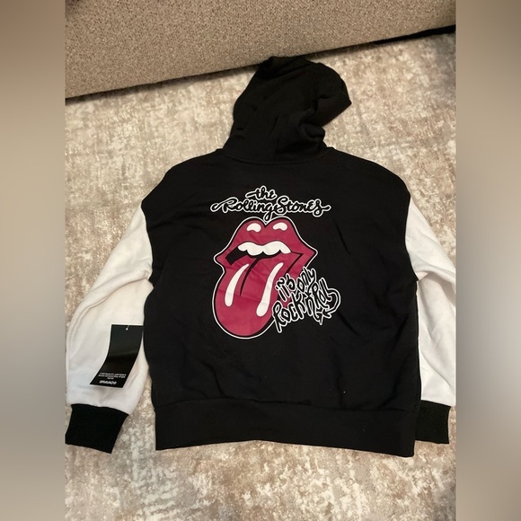 the Rolling Stones Other - The Rolling Stones Black and White Kids Jacket with embroidered detail size M